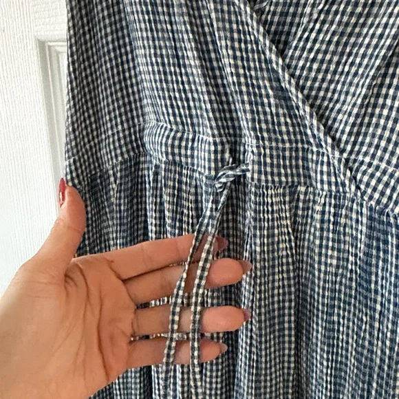 Christy Dawn Lincoln blue gingham dress - Picture 4 of 5